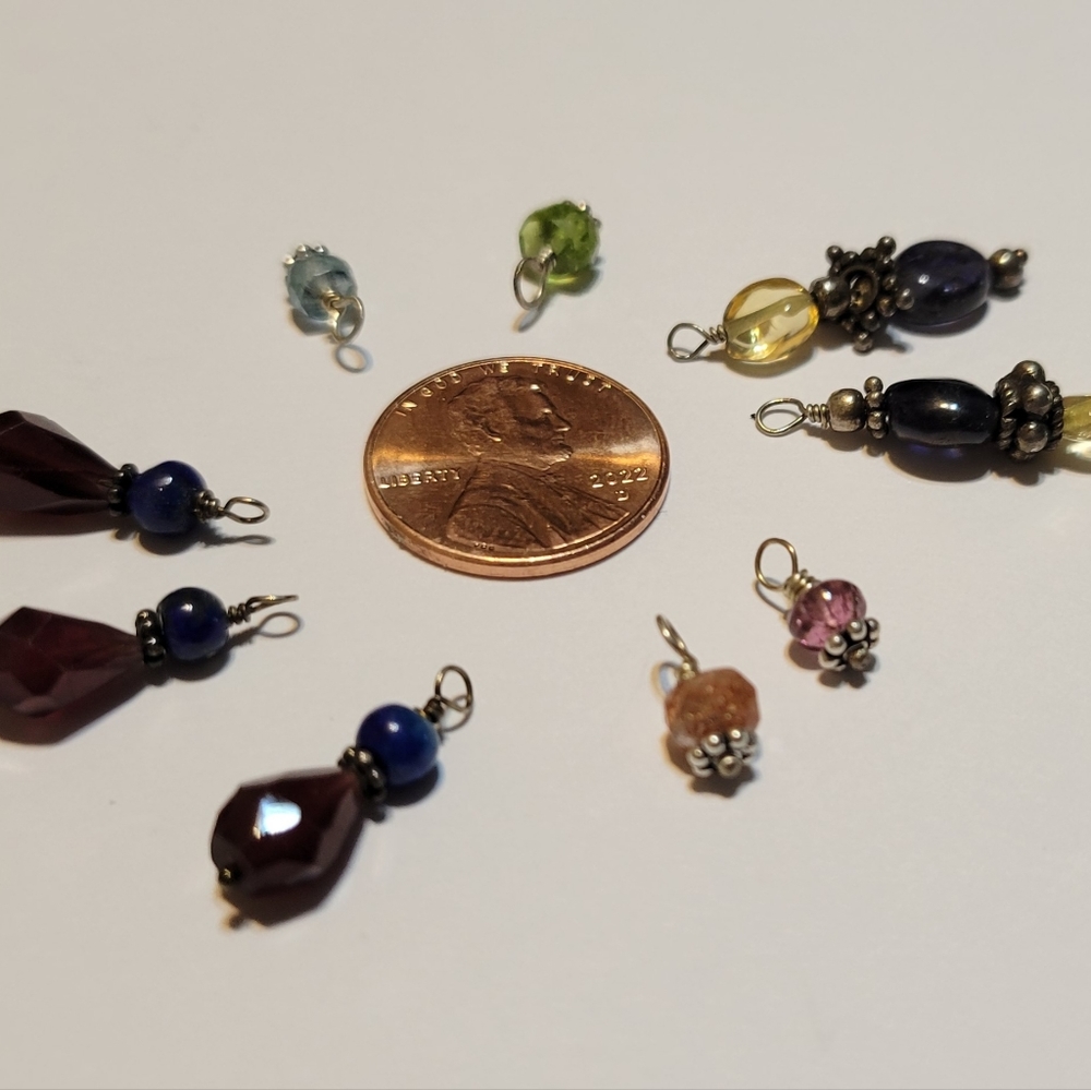 DESTASH gemstone charm dangles